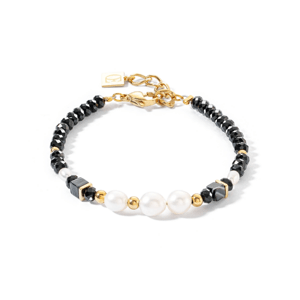 COEUR DE LION náramok Pearls & Onyx 1132-30-1314
