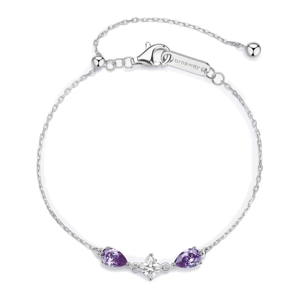 BROSWAY strieborný náramok Fancy Magic purple BWFMP114