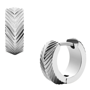 FOSSIL náušnice Harlow Linear Texture FOJF04666040