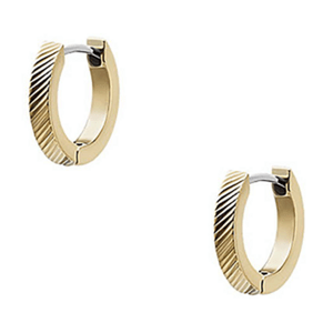 FOSSIL náušnice Harlow Linear Texture Gold-Tone FOJF04771710