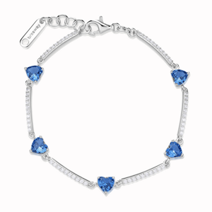 BROSWAY strieborný náramok Fancy Freedom Blue BWFFB115
