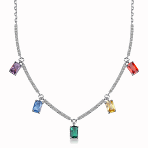 BROSWAY náhrdelník Fancy Joyful Rainbow BWFJR03