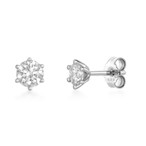 SOFIA DIAMONDS zlaté náušnice s laboratórnymi diamantmi 0,8 ct D-E/VS+ LABGER37573WG