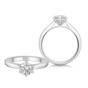 SOFIA DIAMONDS zlatý zásnubný prsteň s laboratórnym diamantom 1,00 ct D-E/VS+ LABGRG109405WG