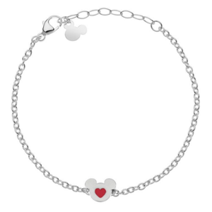 DISNEY oceľový náramok Mickey so srdcom B600652L-55.CS