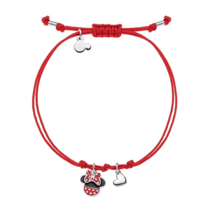 DISNEY textilný strieborný náramok Minnie BS00012RL.CS
