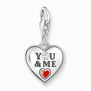 THOMAS SABO strieborný prívesok charm YOU & ME 2206-691-7