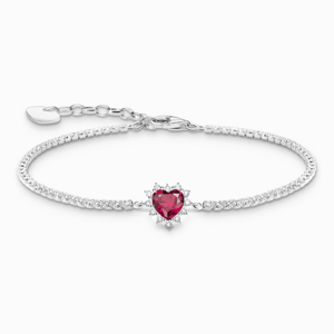 THOMAS SABO strieborný náramok Heart romance A2188-013-10