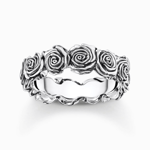 THOMAS SABO prsteň Midnight Rose TR2488-637-21