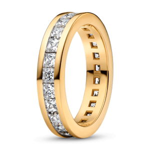 PANDORA pozlátený eternity prsteň so zirkónmi 163797C01