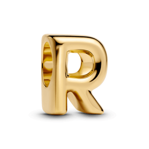 PANDORA pozlátená korálka písmeno R 763964C00