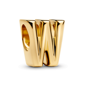 PANDORA pozlátená korálka písmeno W 763969C00