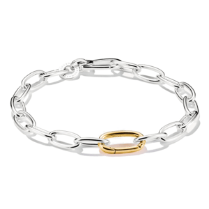 THOMAS SABO CONNECT strieborný náramok Bicolour connect link silver C1204-413-7