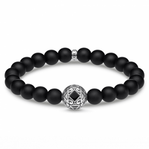 THOMAS SABO náramok Ornament black A1941-507-11-L16