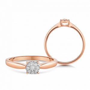 SOFIA DIAMONDS zlatý prsteň s diamantmi 0,05 ct UDRG50435R-H-I1
