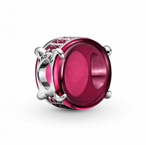 PANDORA korálka Fuchsiový ovál 799309C01