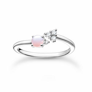 THOMAS SABO prsteň Opal-Imitation shimmering pink TR2345-166-7