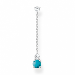 THOMAS SABO kusová náušnica Turquoise stone H2180-405-17