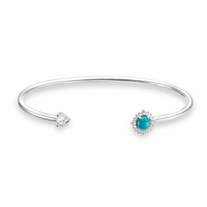 THOMAS SABO strieborný náramok Turquoise stone AR107-405-17