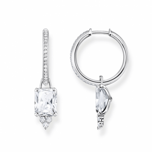 THOMAS SABO náušnice White stone silver CR672-051-14