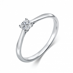 SOFIA DIAMONDS zlatý zásnubný prsteň s diamantom 0,25 ct DIA1A290W8