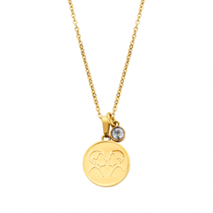 CO88 oceľový náhrdelník znamenie BLÍŽENCI C88CN-26078