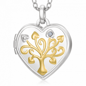 SOFIA DIAMONDS strieborný medailón HNP41314YG-RO