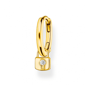 THOMAS SABO kusová náušnica Padlock gold CR700-414-14