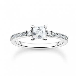 THOMAS SABO prsteň White stone silver TR2397-051-14