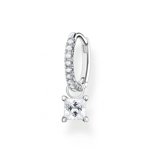 THOMAS SABO kusová náušnica White stones silver CR699-051-14