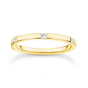 THOMAS SABO prsteň White stones gold TR2396-414-14
