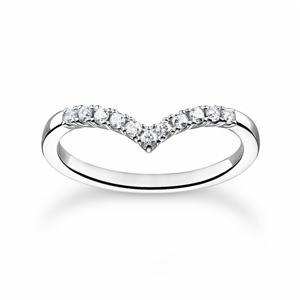 THOMAS SABO prsteň White stones TR2394-051-14