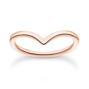 THOMAS SABO prsteň V-shape rose gold TR2393-415-40