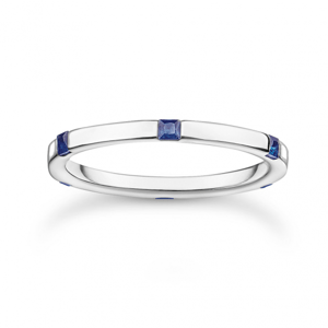 THOMAS SABO prsteň Blue stones silver TR2396-699-32