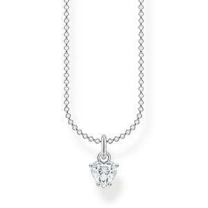 THOMAS SABO náhrdelník White stones heart SCKE150325
