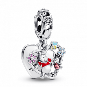 PANDORA Disney korálka Medvedík Pú a Prasiatko 792214C01