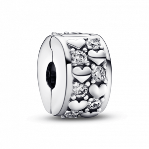 PANDORA  klipová korálka Žiarivé srdce 792235C01
