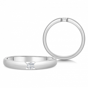 SOFIA DIAMONDS zlatý zásnubný prsteň s diamantom 0,08 ct BDRB00072WG