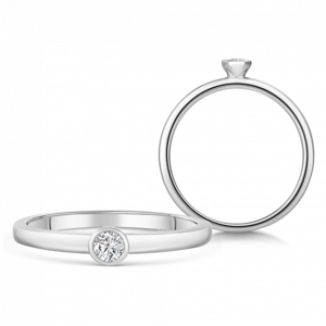 SOFIA DIAMONDS zlatý zásnubný prsteň s diamantom 0,20 ct BDRB00077WG