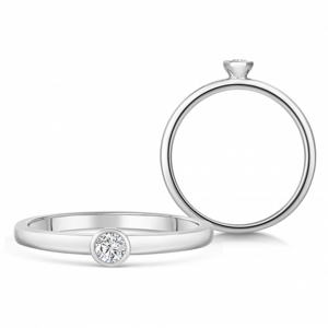 SOFIA DIAMONDS zlatý zásnubný prsteň s diamantom 0,10 ct BDRB00075WG