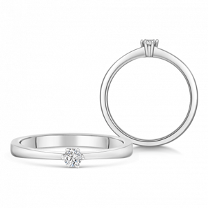 SOFIA DIAMONDS zlatý zásnubný prsteň s diamantom 0,15 ct BDRB00068WG