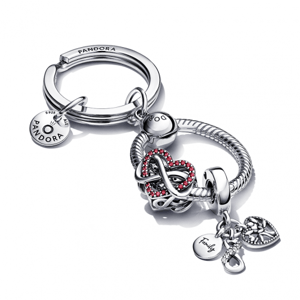 PANDORA prívesok na kľúče s korálkami 399566C00+792246C01+792201C01
