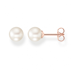 THOMAS SABO náušnice Pearl rose gold H1430-428-14