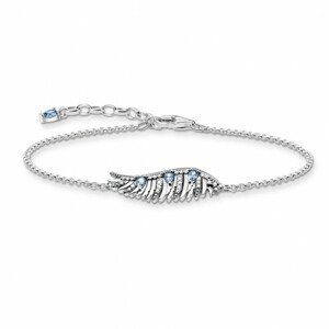THOMAS SABO náramok Phoenix wing with blue stones silver A2070-644-1-L19v