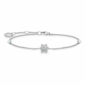 THOMAS SABO náramok Snowflake with white stones A2082-051-14-L19v