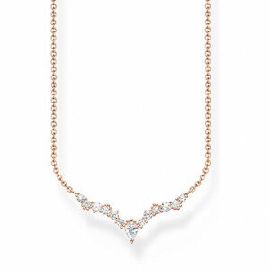 THOMAS SABO náhrdelník Ice crystals rose gold KE2172-416-14-L45