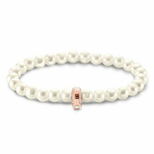 THOMAS SABO náramok na charm Pearls rose gold X0284-428-14