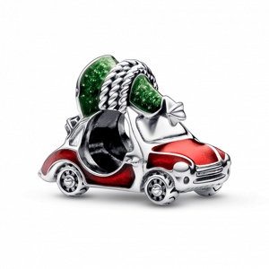 PANDORA korálka Auto s vianočným stromčekom 792358C01