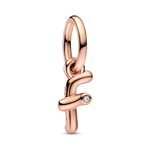 PANDORA pozlátená korálka písmeno F 782532C01