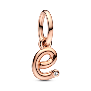 PANDORA pozlátená korálka písmeno E 782463C01